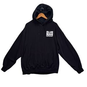 Blue Man Group Dare To Live Black Las Vegas Drums Sweatshirt Hoodie XL 24X27